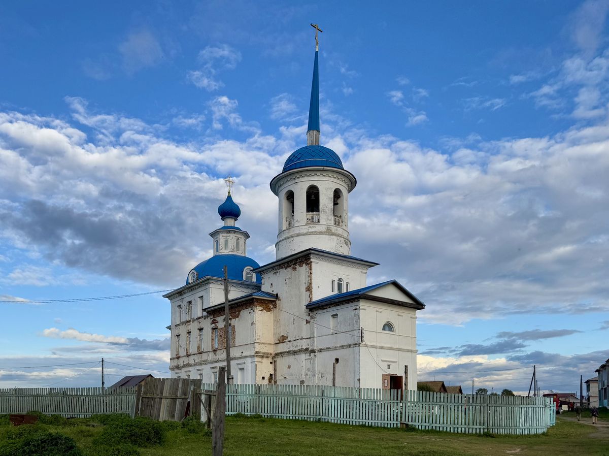 Вид с северо-запада, фасады. Церковь Казанской иконы Божией Матери, Творогово (Кабанский район, Республика Бурятия)