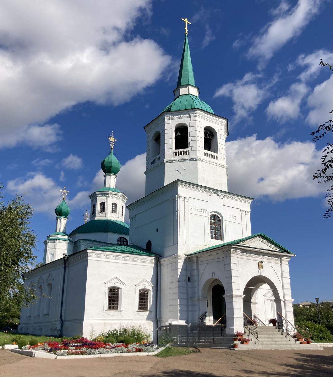 Вид с северо-запада, фасады. Церковь Троицы Живоначальной, Улан-Удэ (Улан-Удэ, город, Республика Бурятия)