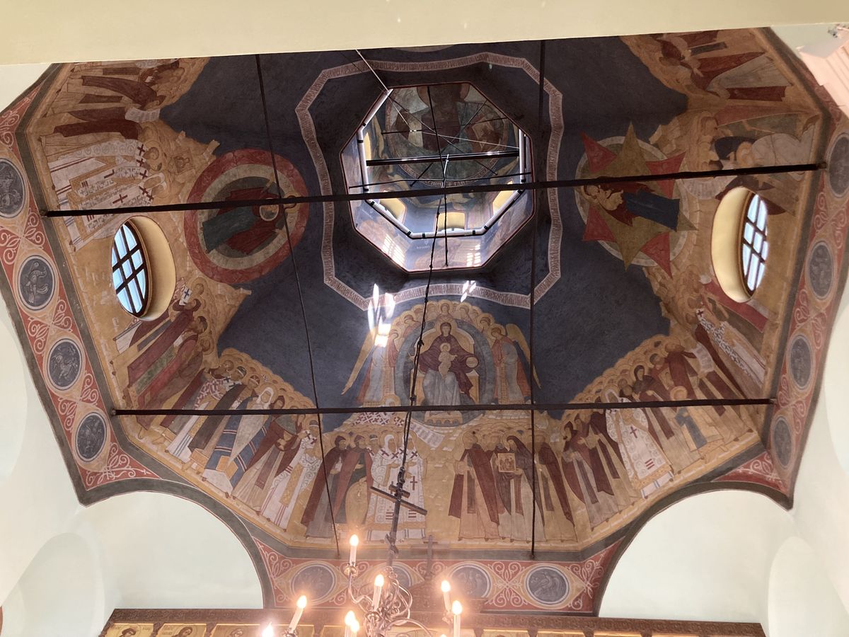 Подкупольное пространство основного объема, интерьер и убранство. Церковь Троицы Живоначальной, Улан-Удэ (Улан-Удэ, город, Республика Бурятия)