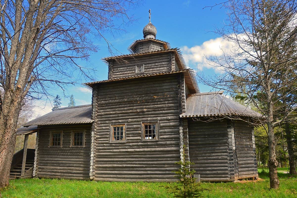 фасады. Церковь Александра Невского (деревянная), Кончанское-Суворовское (Боровичский район, Новгородская область)