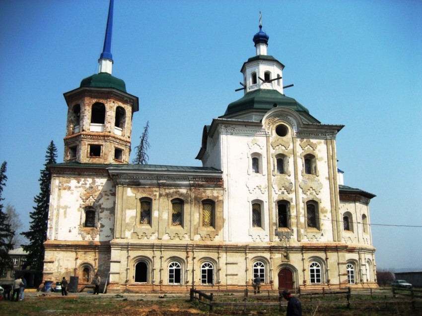Церковь Спаса Нерукотворного  Образа, Урик (Иркутский район, Иркутская область). фасады