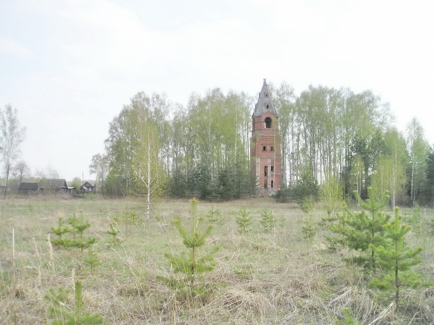 Церковь Преображения Господня, Захарово (Бор, ГО, Нижегородская область). общий вид в ландшафте
