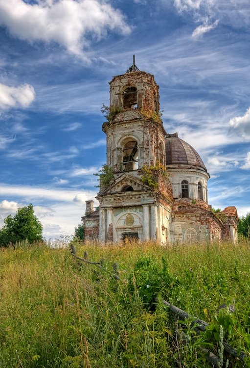 Церковь Троицы Живоначальной, Сопины (Боровичский район, Новгородская область). документальные фотографии