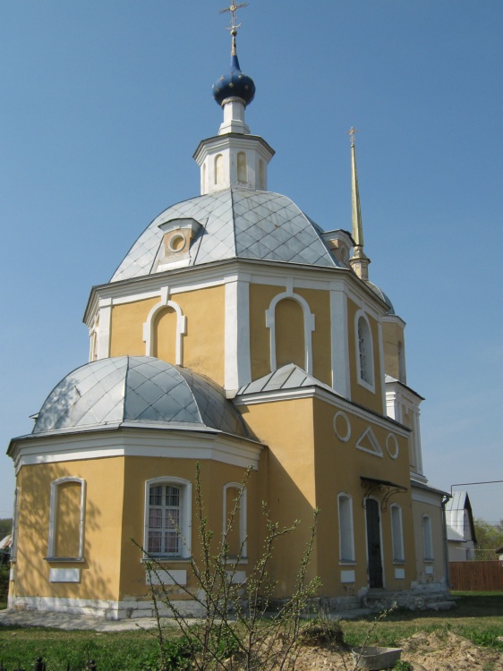 Церковь Казанской иконы Божией Матери  в Голенчино, Рязань (Рязань, город, Рязанская область). общий вид в ландшафте