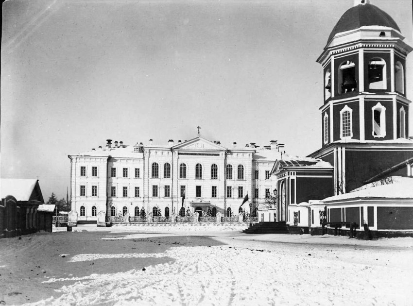 Церковь Преображения Господня, Иркутск (Иркутск, город, Иркутская область). архивная фотография, Альбом «Путешествие по Транссибирской магистрали художника и фотографа Уильяма Генри Джексона. 1894-1896 гг.» http://andcvet.narod.ru/sib1/20/sam.html 