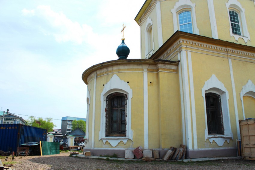 Церковь Преображения Господня, Иркутск (Иркутск, город, Иркутская область). архитектурные детали, Аписда, вид с севера