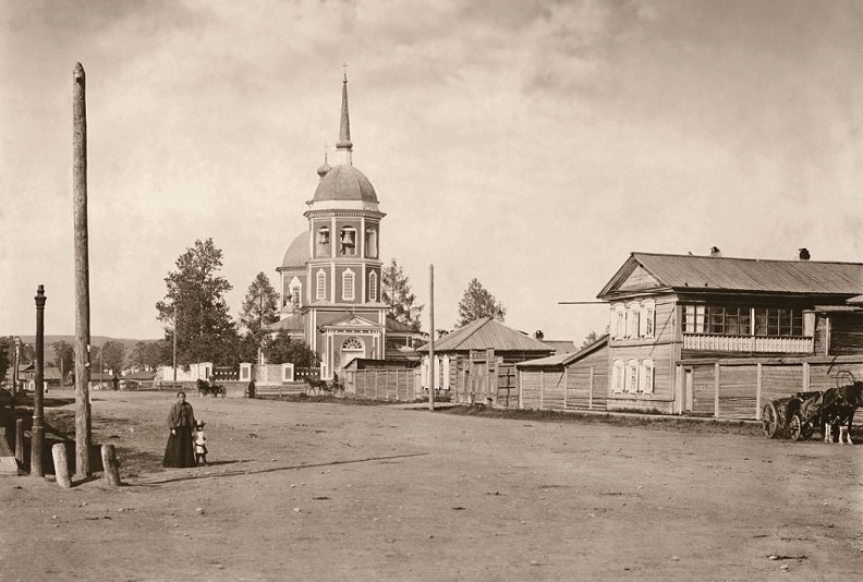 Церковь Преображения Господня, Иркутск (Иркутск, город, Иркутская область). архивная фотография, июль, 1907 с сайта http://nature.baikal.ru/phs/ph.shtml?id=89046