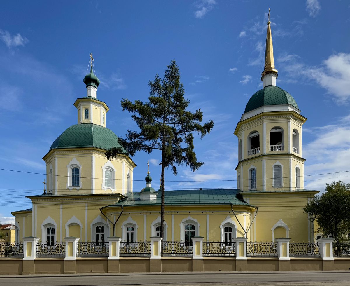 Северный фасад, фасады. Церковь Преображения Господня, Иркутск (Иркутск, город, Иркутская область)