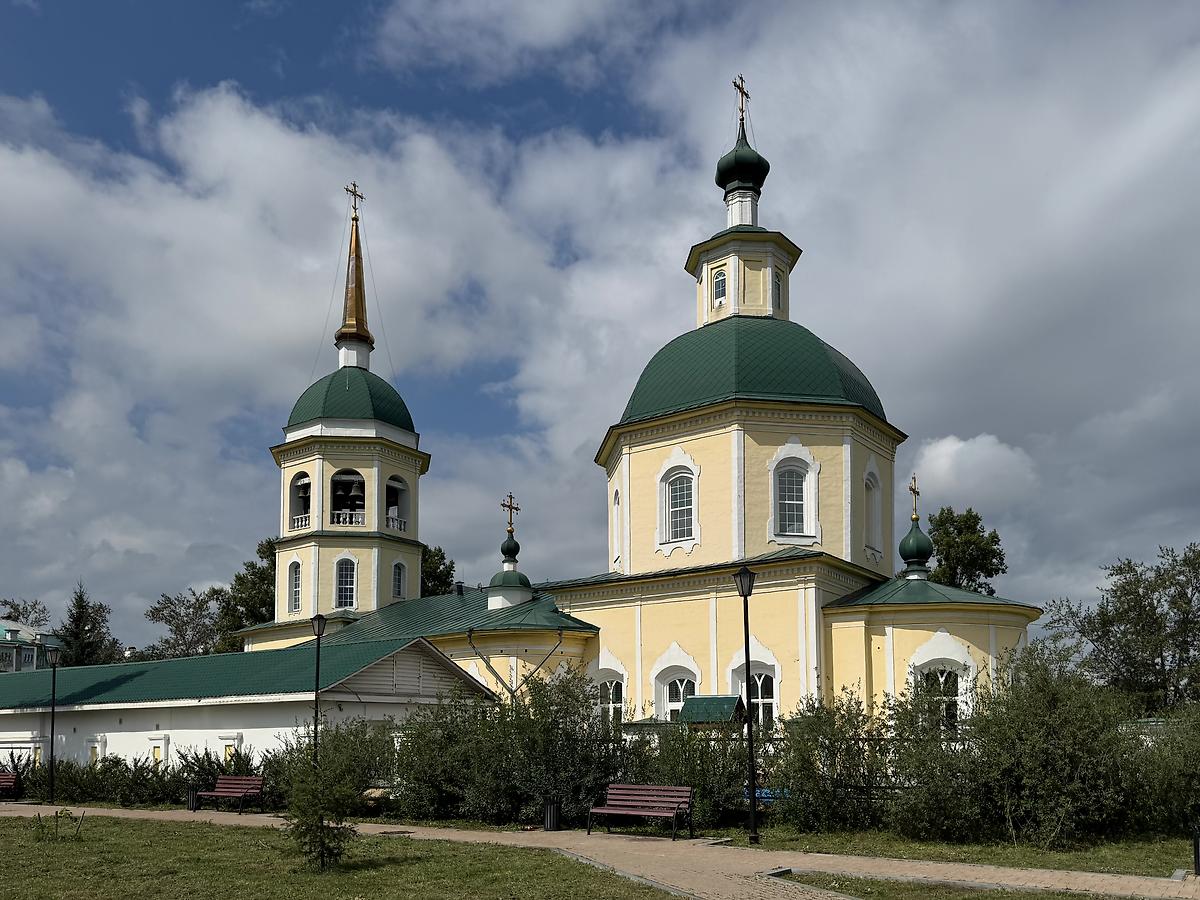 Вид с юго-востока, фасады. Церковь Преображения Господня, Иркутск (Иркутск, город, Иркутская область)