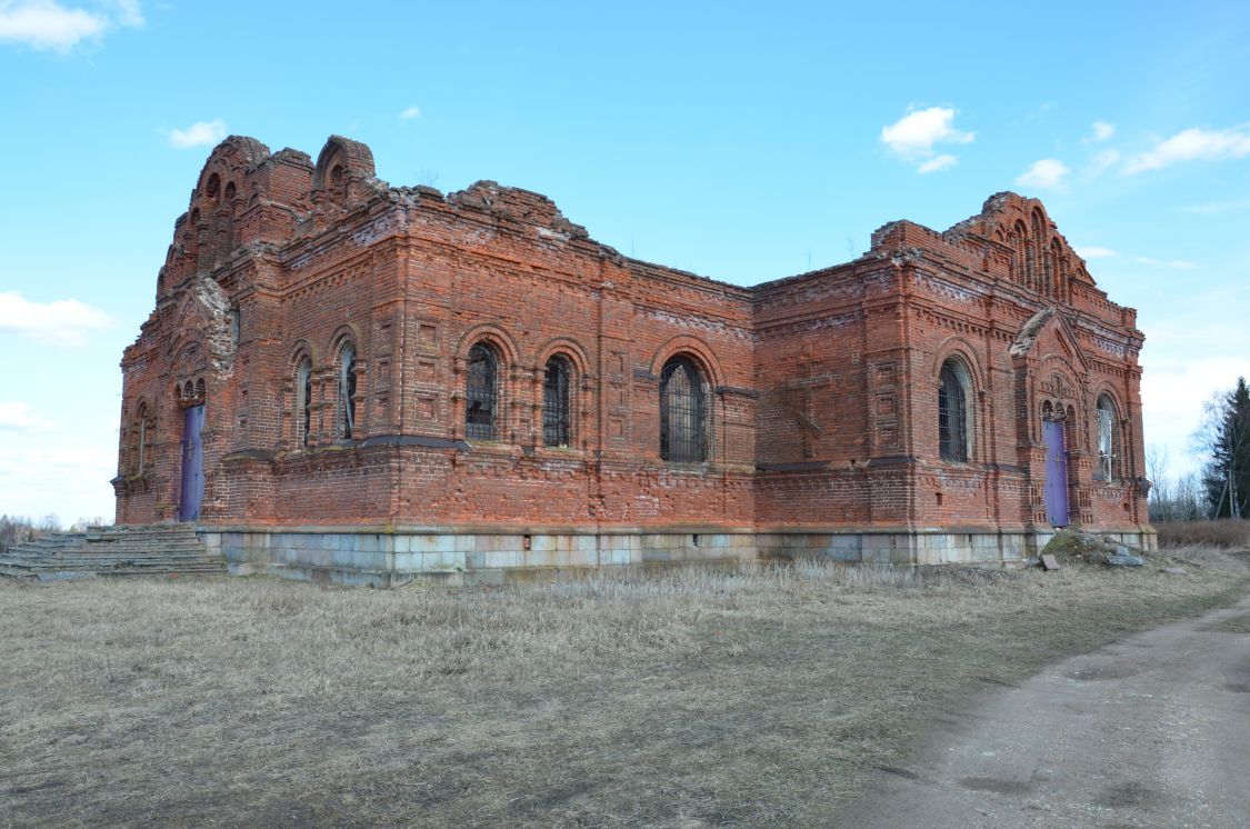 Каспля. Церковь Казанской иконы Божией Матери. фасады, вид с юго-запада