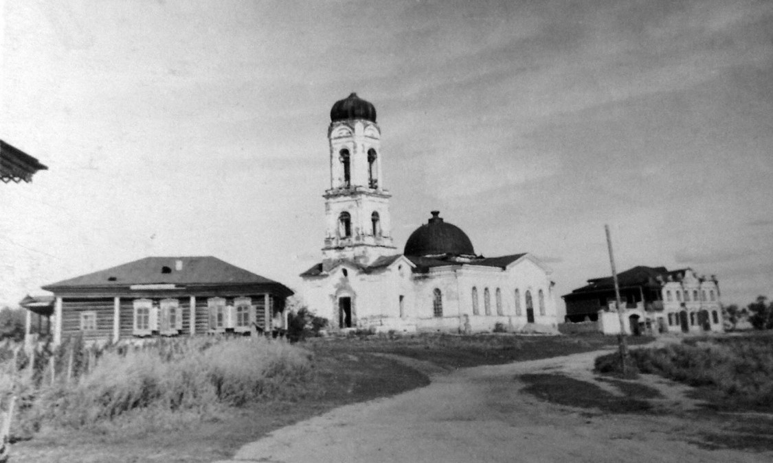 Церковь Покрова Пресвятой Богородицы, Верхний Яр (Далматовский район, Курганская область). архивная фотография, Фото советского периода с сайта ok.ru