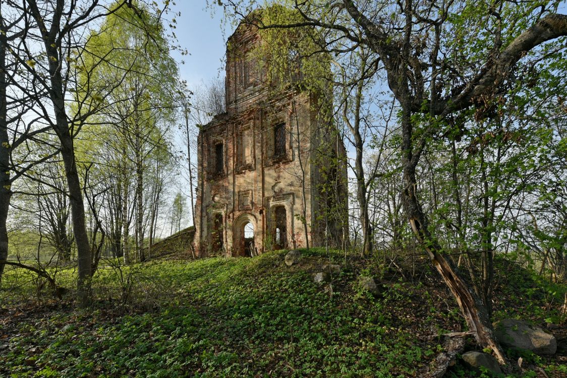 Церковь Сергия Радонежского, Сопоть, урочище (Западнодвинский район, Тверская область). фасады, Вид с юго-востока