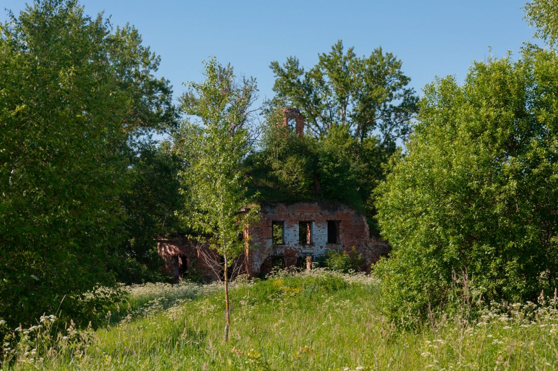 Церковь Казанской иконы Божией Матери, Турино (Заокский район, Тульская область). общий вид в ландшафте, 19 июня 2021