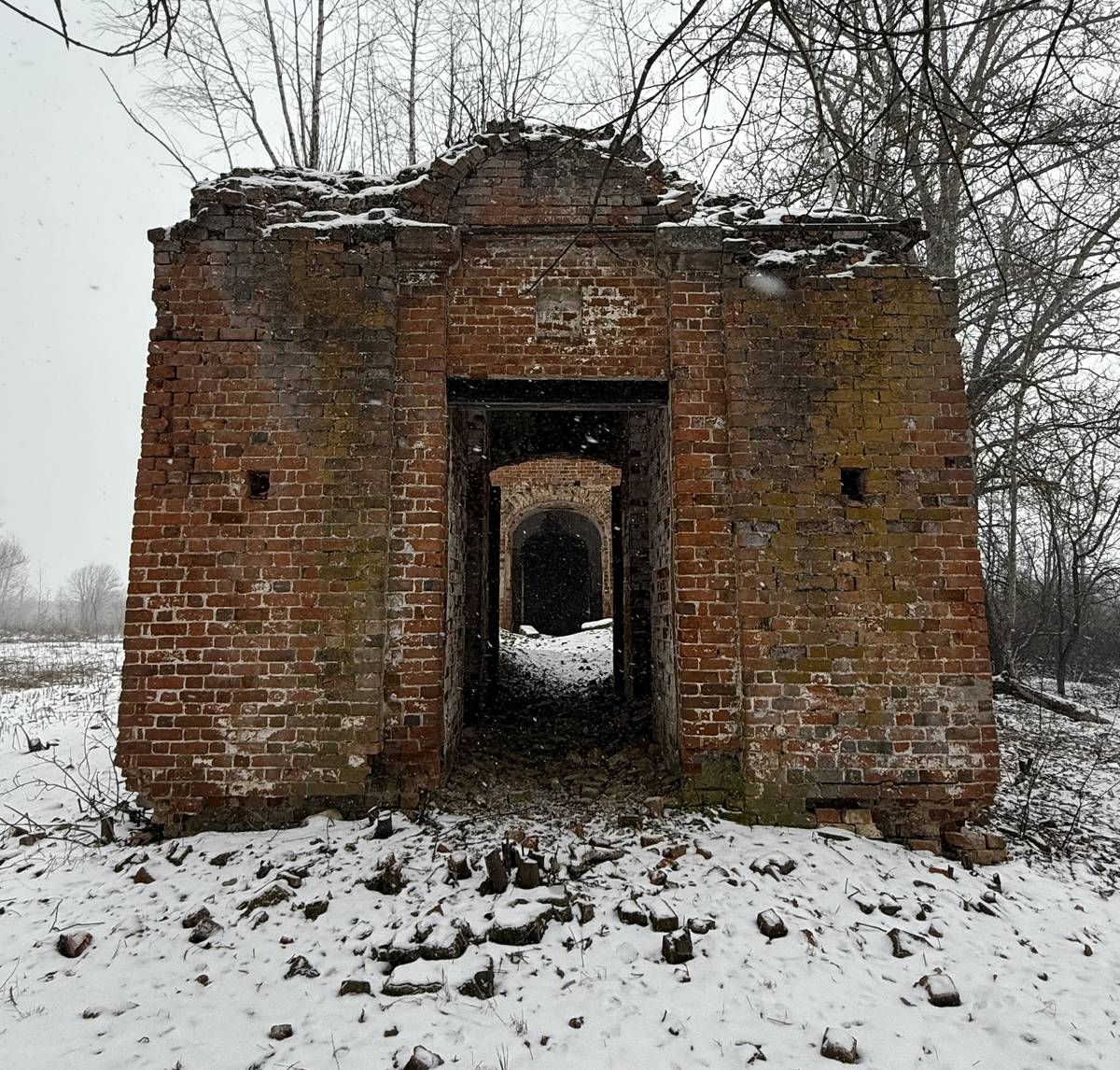 Церковь Казанской иконы Божией Матери, Турино (Заокский район, Тульская область). фасады, Вид с запада