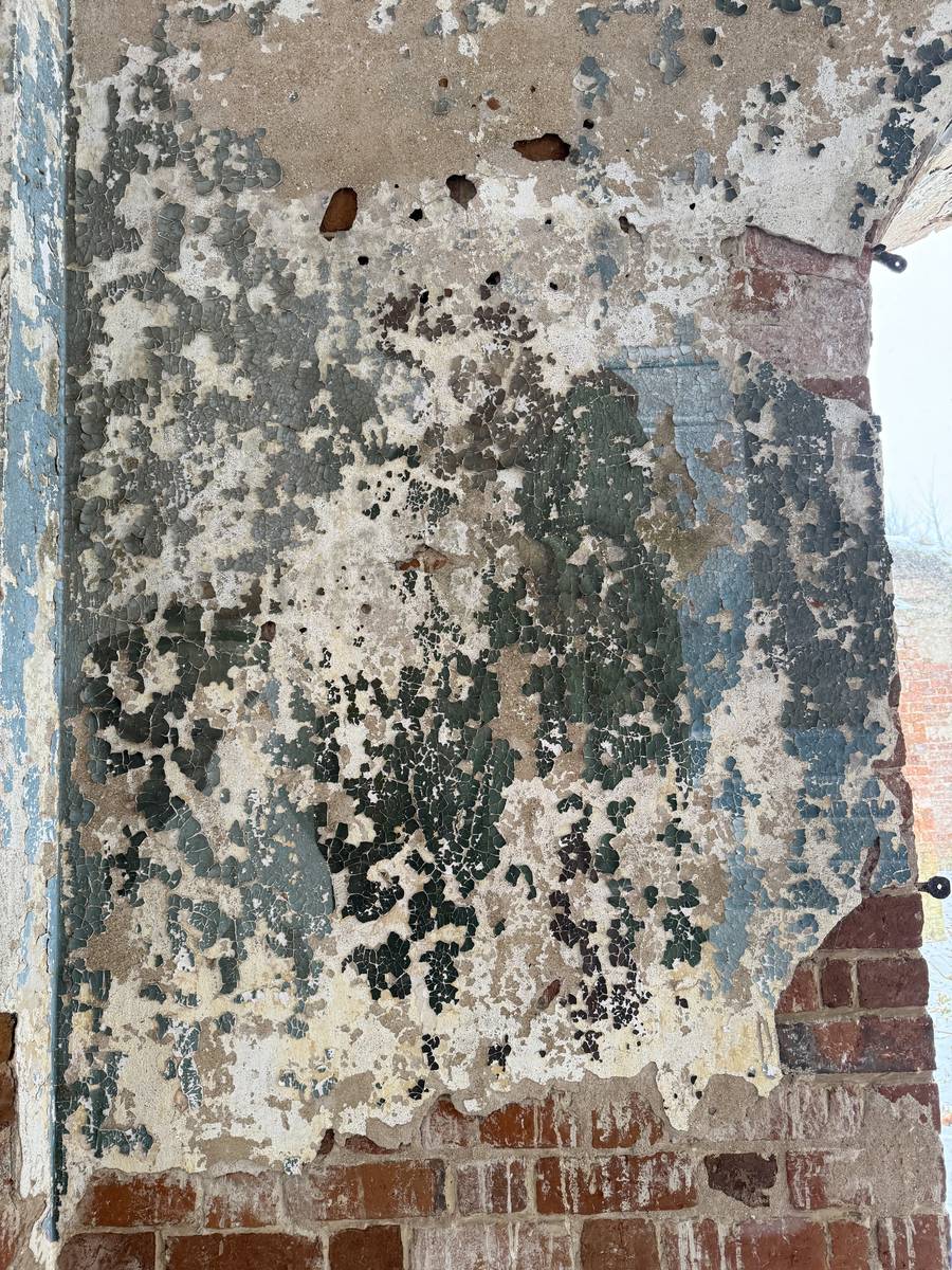 Церковь Казанской иконы Божией Матери, Турино (Заокский район, Тульская область). интерьер и убранство, Фреска в арке