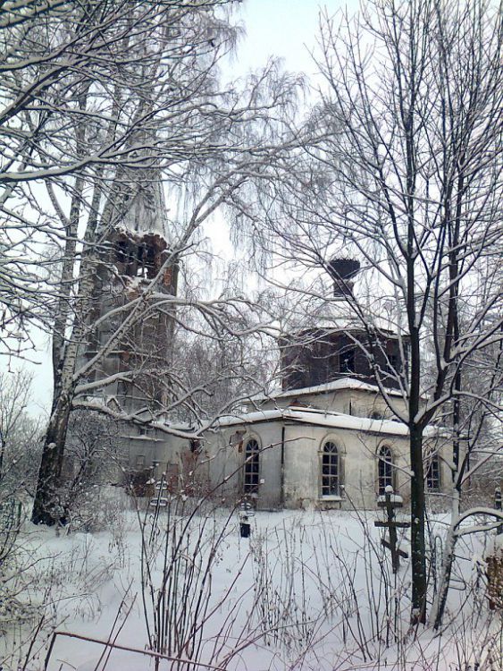 Дресвищи. Церковь Николая Чудотворца. фасады, вид с юго-запада