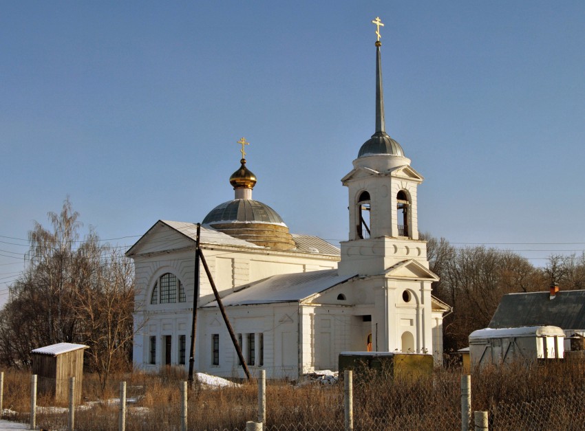 Церковь Казанской иконы Божией Матери, Осаново (Новомосковский район, Тульская область). общий вид в ландшафте