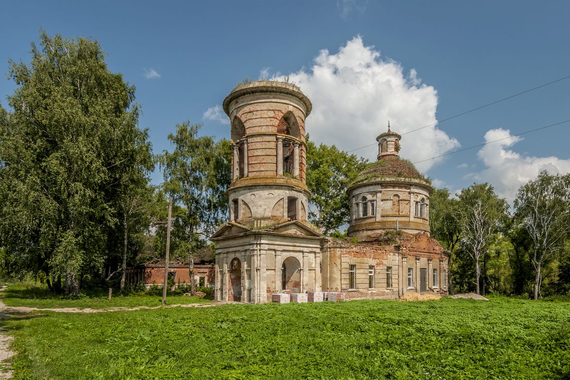Церковь Успения Пресвятой Богородицы, Бороздино (Новомосковский район, Тульская область). фасады