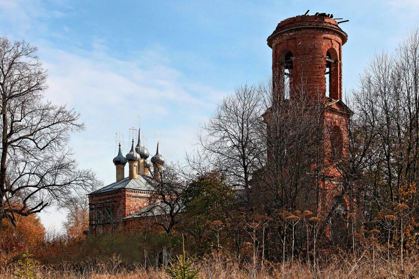 Алешня. Церковь Покрова Пресвятой Богородицы. фасады