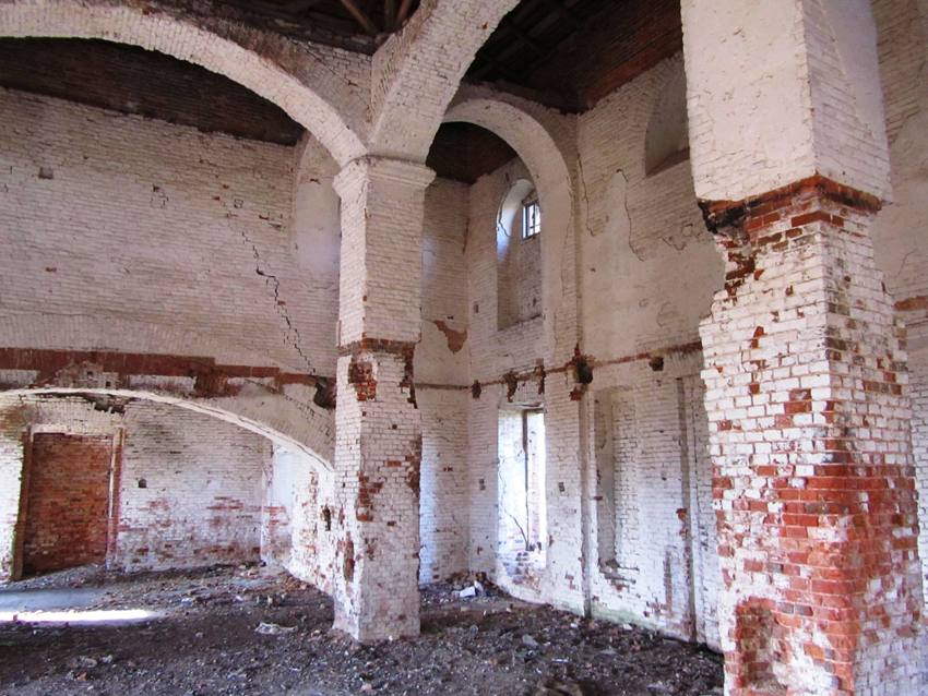 Церковь Воскресения Христова, Головеньки (Щёкинский район, Тульская область). интерьер и убранство, трапезная и северо-запад основного объема