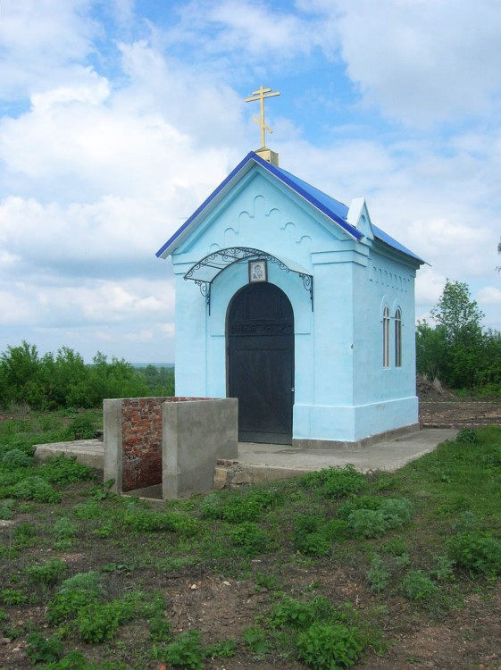 Церковь Казанской иконы Божией Матери, Ламское (Становлянский район, Липецкая область). общий вид в ландшафте