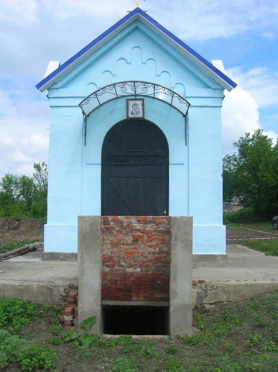 Церковь Казанской иконы Божией Матери, Ламское (Становлянский район, Липецкая область). общий вид в ландшафте