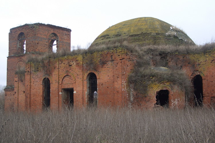 Александровка, урочище. Церковь Покрова Пресвятой Богородицы. фасады