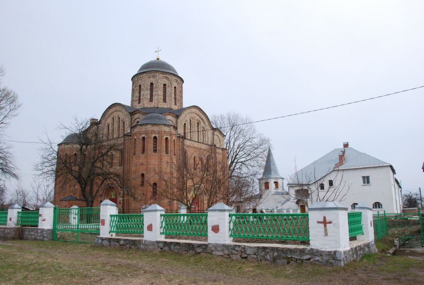 Овруч. Васильевский женский монастырь. общий вид в ландшафте