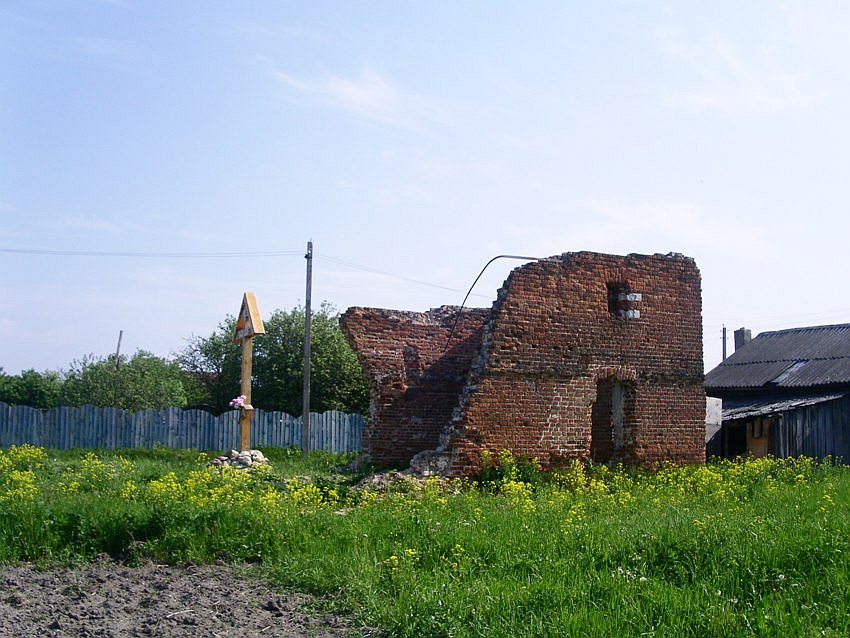 Елизарово. Неизвестная церковь. фасады, вид с юго-запада