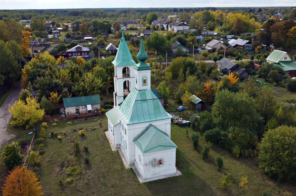 Церковь Параскевы Пятницы, Морозово (Тейковский район, Ивановская область). общий вид в ландшафте