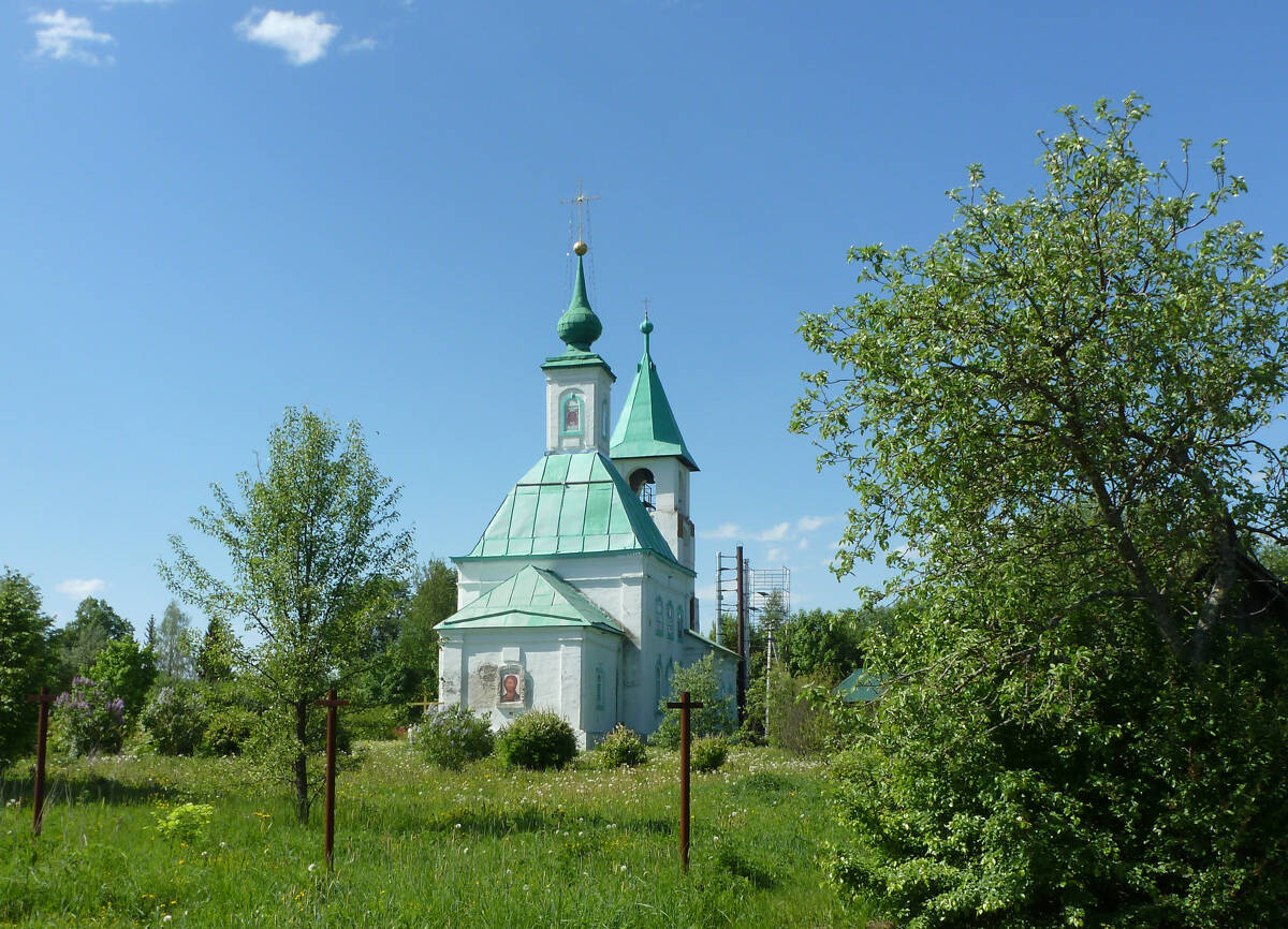 Церковь Параскевы Пятницы, Морозово (Тейковский район, Ивановская область). общий вид в ландшафте