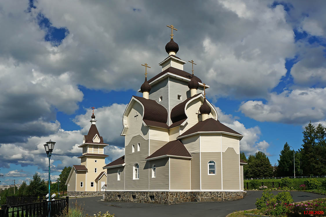 Кондопога. Церковь Рождества Пресвятой Богородицы. общий вид в ландшафте