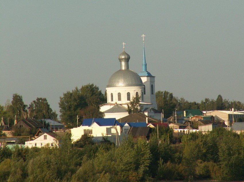Бетьки. Церковь Владимирской иконы Божией Матери. общий вид в ландшафте