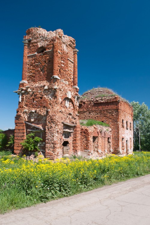 Церковь Георгия Победоносца, Ломинцево (Щёкинский район, Тульская область). фасады