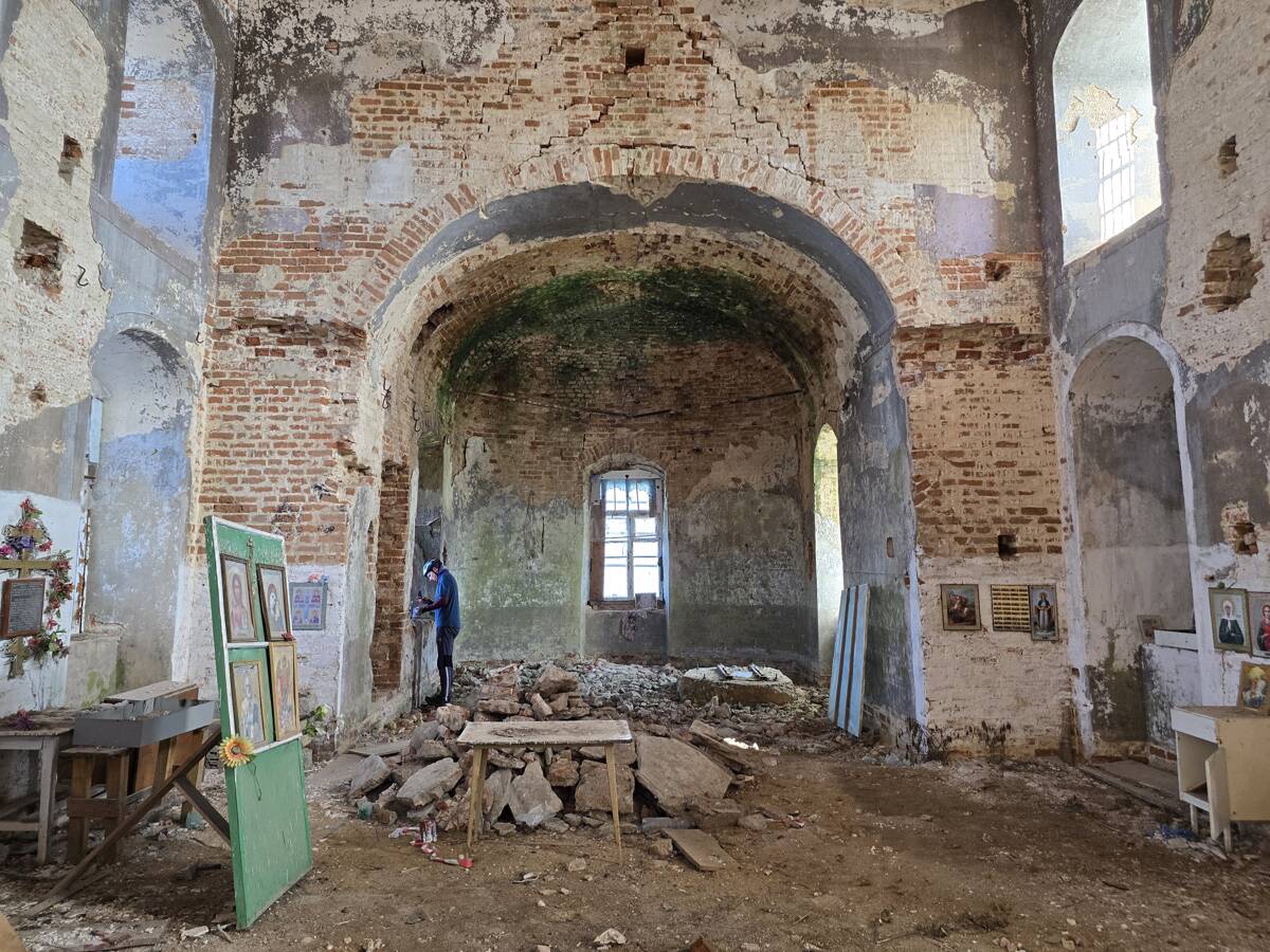 Церковь Георгия Победоносца, Ломинцево (Щёкинский район, Тульская область). интерьер и убранство