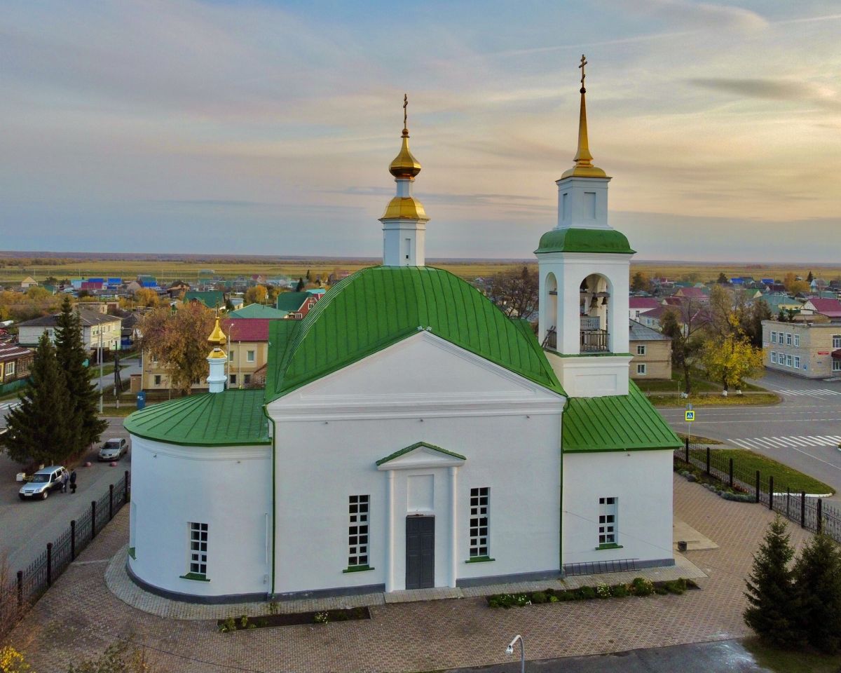 Абатское. Церковь Петра и Павла. фасады, Вид с севера