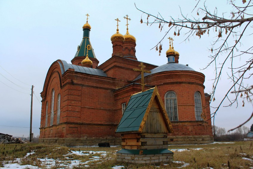 Церковь Петра и Павла, Кушма (Шумихинский район, Курганская область). общий вид в ландшафте
