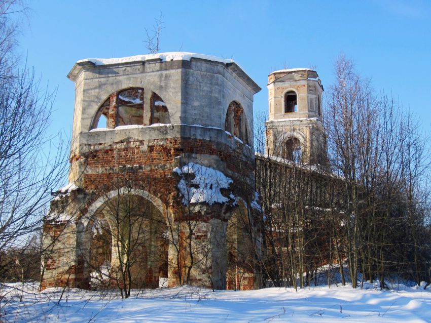 Буконтово. Церковь Воскресения Христова. фасады, Вид с востока