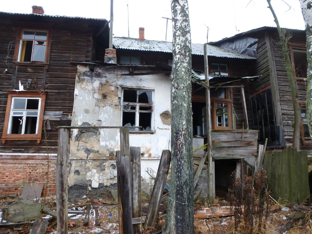 Церковь Спаса Нерукотворного Образа быв. Николо-Пустынского монастыря, Клинцы (Клинцы, город, Брянская область). фасады, Вид со двора