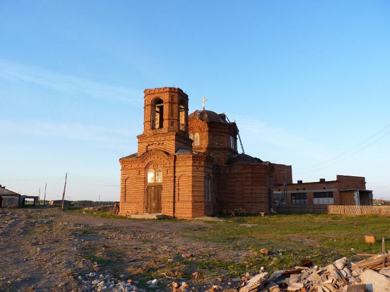 Рычково. Церковь Рождества Пресвятой Богородицы. общий вид в ландшафте