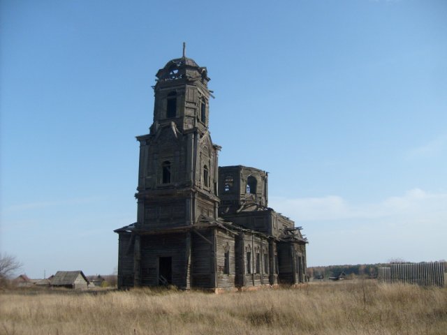 Мокрая Поляна. Церковь Николая Чудотворца. фасады