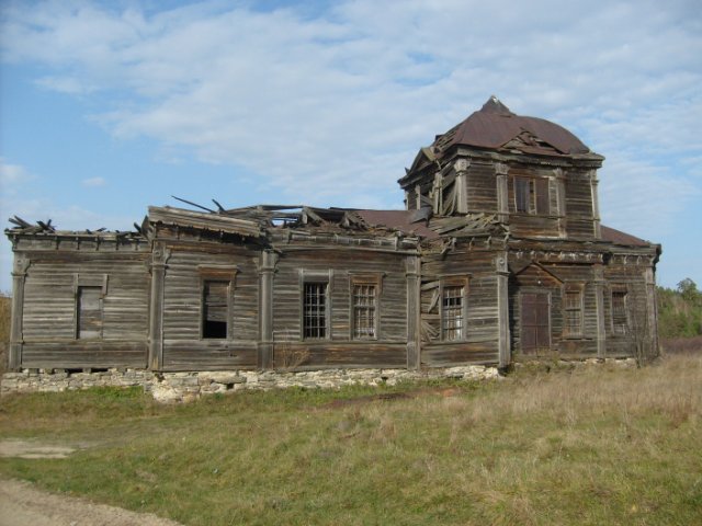 Церковь Рождества Христова, Большое Пермиёво (Никольский район, Пензенская область). общий вид в ландшафте