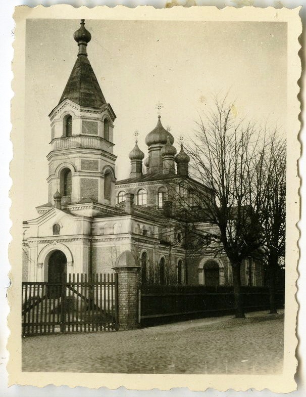 Фото 1941 г. с аукциона e-bay.de, архивная фотография. Собор Исидора Юрьевского, Валга (Valga) (Валгамаа, Эстония)