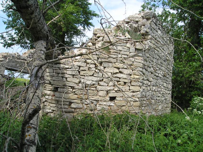 Часовня Михаила Архангела, Христолюбово (Благовещенский район, Республика Башкортостан). общий вид в ландшафте
