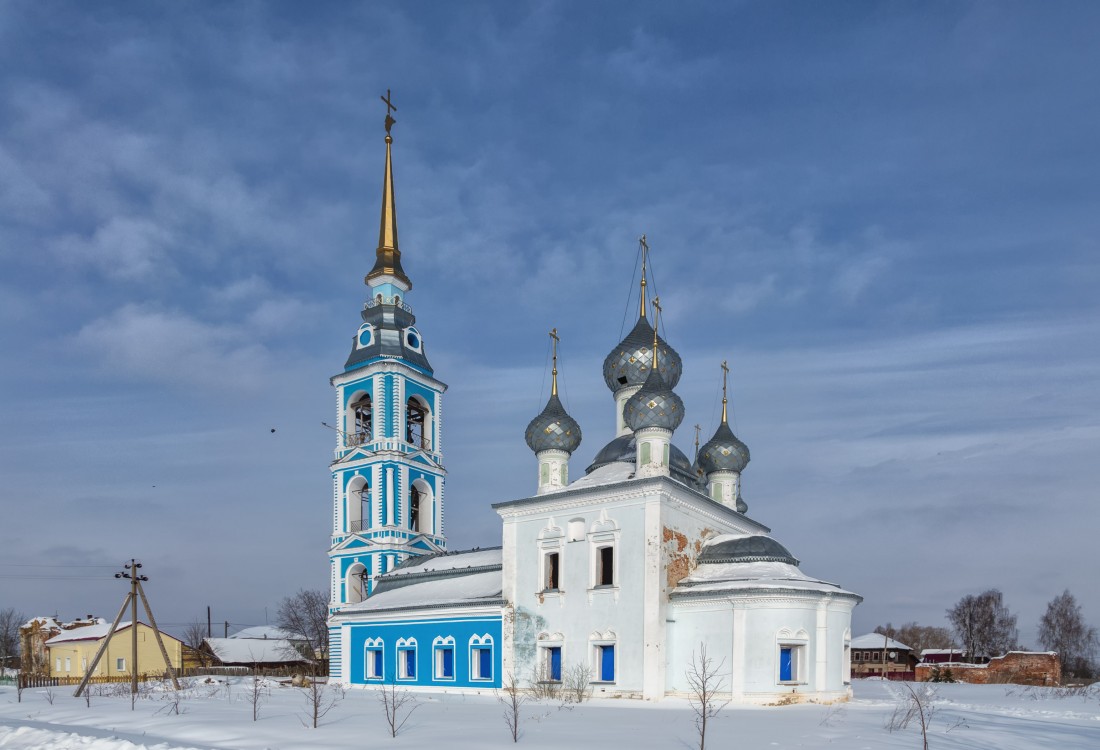 Храмовый комплекс. Церкви Рождества Пресвятой Богородицы и Троицы Живоначальной с часовнями, Вощажниково (Борисоглебский район, Ярославская область). фасады