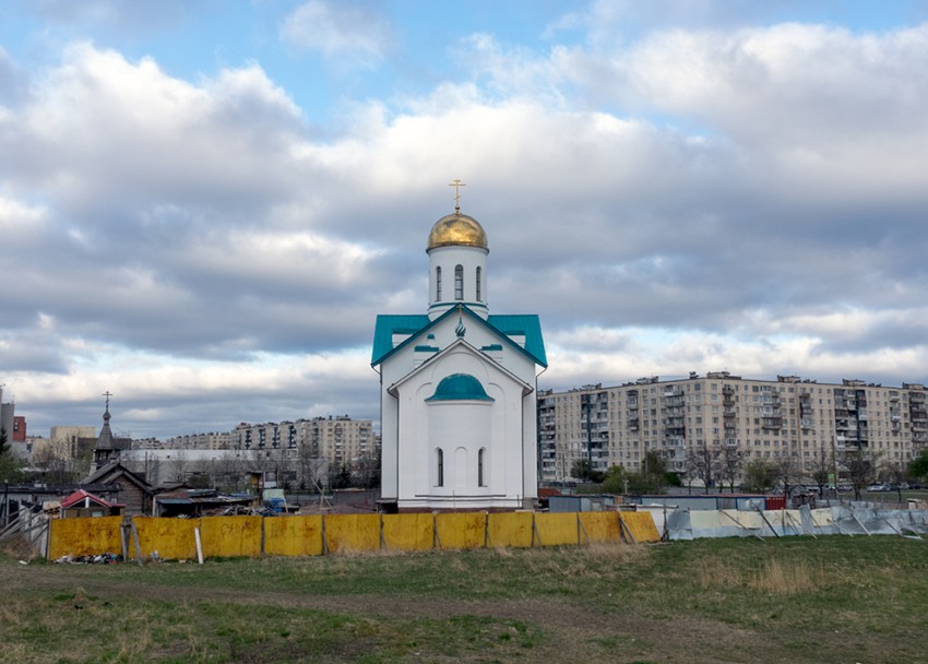 Фрунзенский район. Церковь Серафима Вырицкого. фасады, Вид с восточной стороны.
