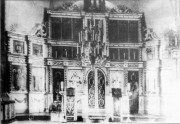 Церковь Троицы Живоначальной, Иконостас. Старое фото со стенда возле храма<br>, Муствеэ (Mustvee), Йыгевамаа, Эстония