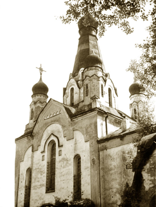 Гвоздно (Наумовщина). Церковь Космы и Дамиана. архивная фотография, Фото 1950-х гг.