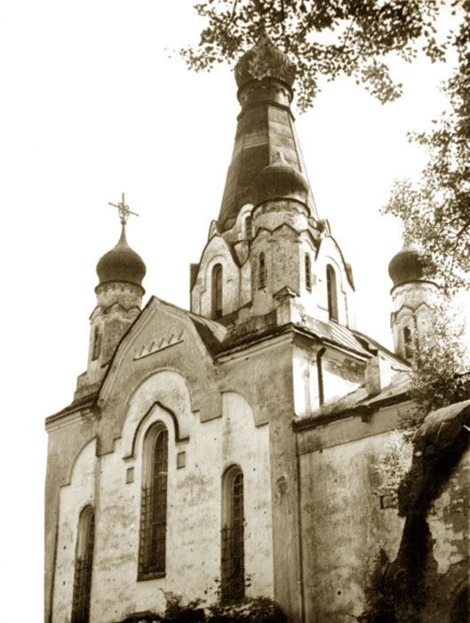 Церковь Космы и Дамиана, Гвоздно (Наумовщина) (Гдовский район, Псковская область). архивная фотография, Фото 1950-х гг.