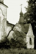 Церковь Космы и Дамиана, Фото 1950-х гг. Придел<br>, Гвоздно (Наумовщина), Гдовский район, Псковская область